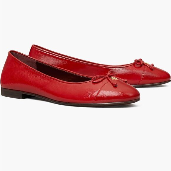 Tory Burch Cap Toe Ballet Flat ballet flats 8 Brick Lane NWT - Picture 1 of 5